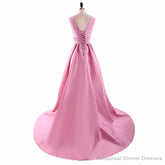 Long Prom Dresses Simple Design Prom Dresses Satin Party Prom Dresses
